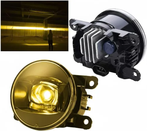 SIEMID Conjunto de luces antiniebla LED amarillas de 3000 K para Hond.a Civic CR-V HR-V Pilot Odyssey & Acur.a RDX TL TSX ILX 2012-2021, repuesto de