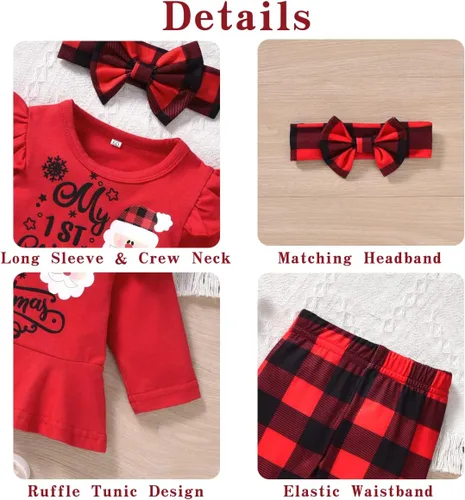 Miniatura 3 de Aalizzwell Traje de Navidad para bebés y niñas