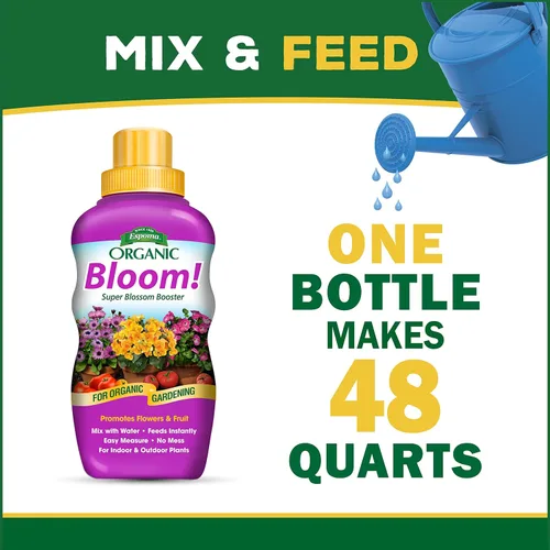 Miniatura 5 de Espoma Organic Bloom! Alimento concentrado para plantas de 16 onzas, fertilizante para plantas y potenciador de floración para todas las plantas