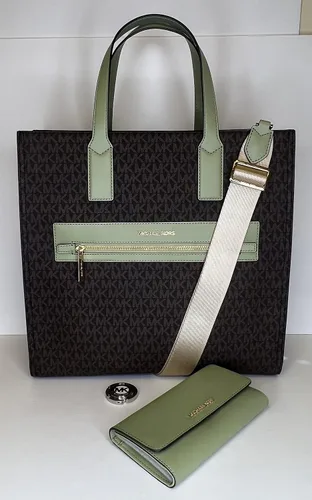 Miniatura 2 de Michael Kors MICHAEL Michael Kors Kenly - Bolso grande NS con gancho grande para cartera triple a juego