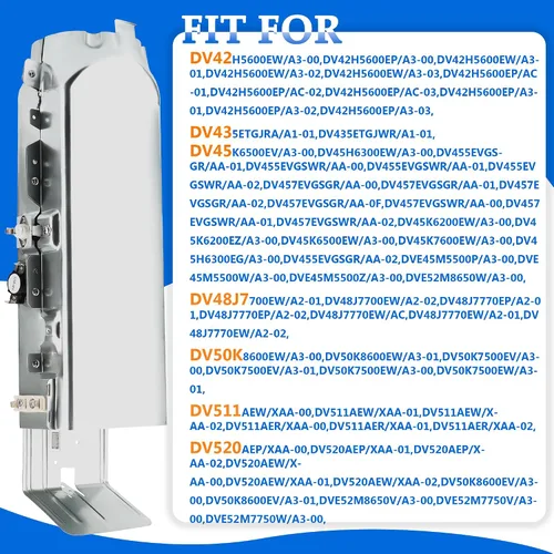 Miniatura 6 de DC93-00154A - Conjunto de elemento calefactor de secadora – Reemplazo de calentador de conducto de 3 cables para SAMSUNG, compatible con DC47-00032A