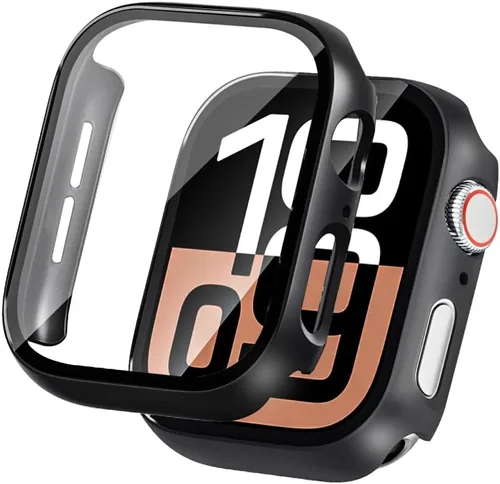 Miniatura 17 de Juego de 2 fundas de PC duro para Apple Watch SE 3 (2025) / SE2 / SE / Series 6/5/4, protector de pantalla de 40 mm, con protector de pantalla