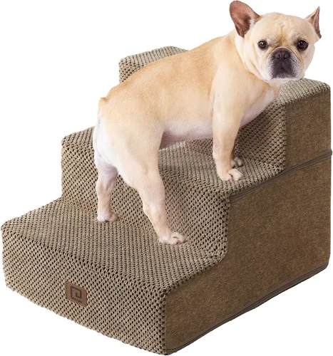 Miniatura 41 de EHEYCIGA Escaleras para perros pequeños de 13.5 pulgadas de alto, escalones para perros de 3 escalones para sofá y silla, escalones para mascotas