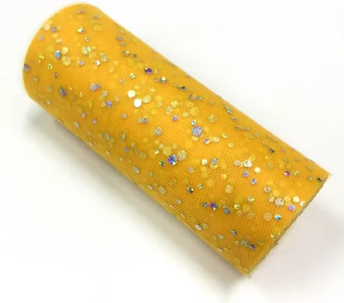 Miniatura 57 de Rollo de tul con lentejuelas con purpurina, decoración de boda, suministros de organza para fiestas de cumpleaños, carrete de tela, vestido tutú