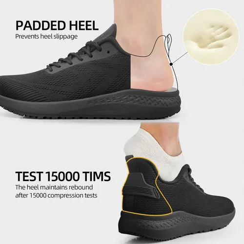Miniatura 7 de Zapatos antideslizantes para hombre, para servicio de alimentos, antideslizantes, zapatos de trabajo para hombre, en restaurante, cocina, chef