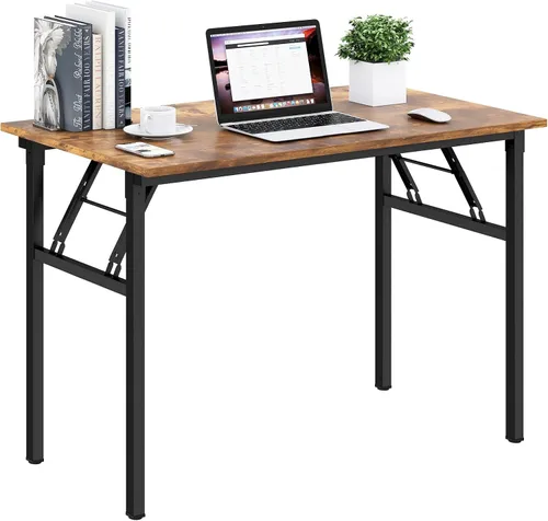Miniatura 27 de Need AC5AW - Escritorio pequeño plegable, resistente y robusto para computadora, oficina en casa, dormitorios y espacios pequeños, no requiere Roble