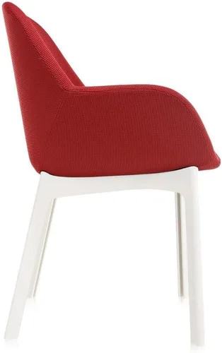 Miniatura 3 de Kartel SFCH-K4181B-6 Dining Chair, Red, W 21.7 x D 20.7 x H 29.1 x H 29.1 inches (55 x 52.5 x 74 x 46 cm), Clap Frame, White
