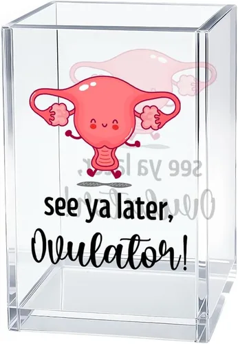 Miniatura 10 de I'm Literally Just A Girl - Organizador de cosméticos de acrílico para bolígrafos, divertido soporte de escritorio de acrílico para lápiz, bonitos