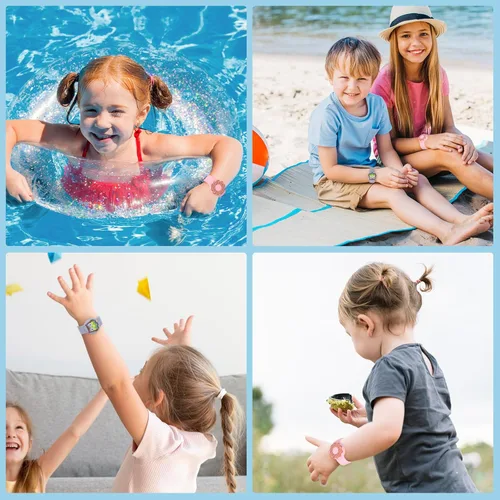 Miniatura 6 de Pulseras impermeables Air tag para niños (paquete de 2) - Pulsera de silicona suave oculta para Air tag - Soporte ligero de rastreador