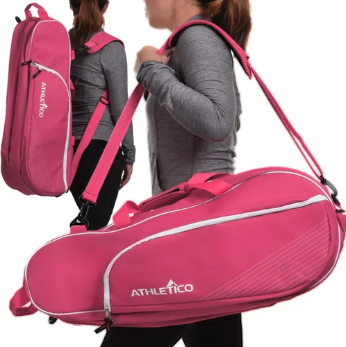 Miniatura 3 de Athletico - Bolsa de tenis y raqueta de raquetbol - Bolsas de tenis para mujeres y hombres para sostener raquetas de tenis, raquetas de raquetbol