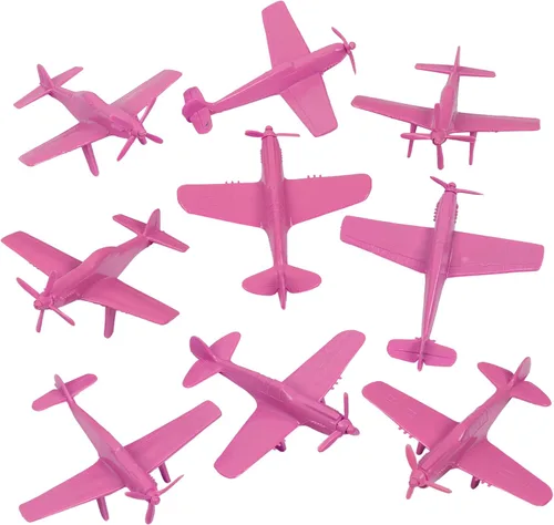 Miniatura 12 de TimMee Aviones de Caza Ases WW2 - Aviones de plástico azules de 9 piezas para soldados de ejército, fabricados en EE. UU