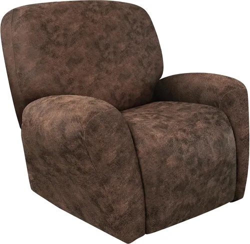 Miniatura 11 de ANARACHON Fundas para Sillas Reclinables Tipo Cuero, 4 Piezas Funda para Sillón Reclinable Lazy Boy, Protector de Muebles - Funda Suave Lavable