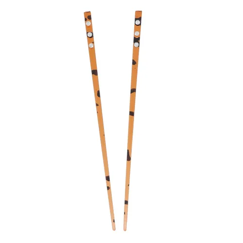 Miniatura 2 de Juego de 6 palillos para el cabello con 3 palillos de diamantes, 1 negro y 2 tortugas