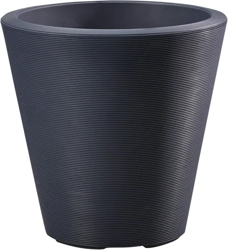 Miniatura 23 de Crescent Garden Madison Planter– Maceta resistente a la intemperie, doble pared para interiores y exteriores con orificio de drenaje, contenedor