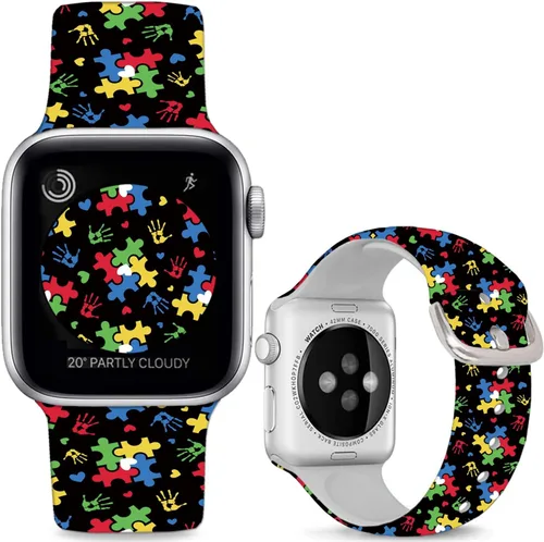 Miniatura 8 de Soft Silicone Bands Compatible with Apple Watch Band 38mm 40mm 41mm 42mm 44mm 45mm 46mm 49mm,Sport Wristband Strap for iWatch Ultra 2 Series 10 9 8