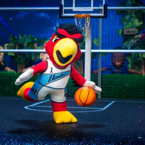 Miniatura 5 de Bleacher Creatures Atlanta Hawks Harry The Hawk Figura de Peluche de 10" - Una Mascota para Jugar o Exhibir