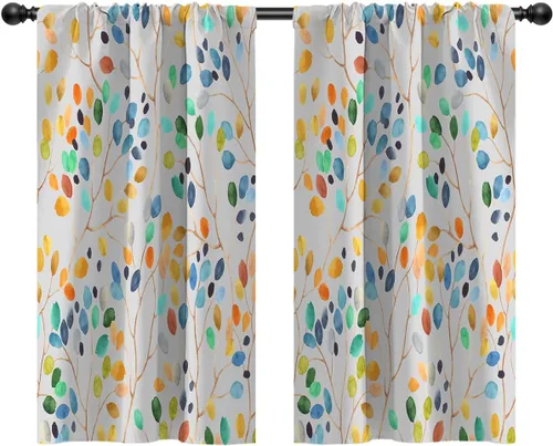 Miniatura 18 de Cortinas de cocina de estilo granja occidental con bolsillo para cortinero, pequeñas y cortas, estilo café rústico, cabaña, puerta de granero