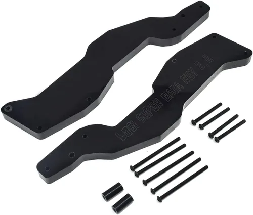 Miniatura 3 de 2 piezas de soporte reforzado trasero para 1/6 LOSI Super Baja Rey 2.0 RC (negro)