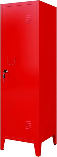 Miniatura 11 de MIOCASA Armario de Metal para Oficina en Casa, Gabinetes de Almacenamiento con Puertas y Estantes, Armario de Archivo con Cerradura, Organizador