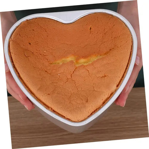 Miniatura 5 de Juego de decoración de pasteles de molde de pastel de corazón de 2 piezas, plata