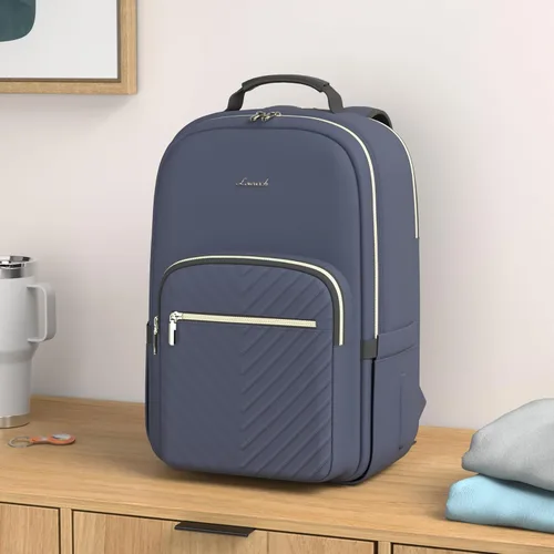 Miniatura 2 de LOVEVOOK Mochila para laptop de 17.3 pulgadas para mujer, bonita mochila de viaje bolso para mujer, bolsa profesional para computadora portátil