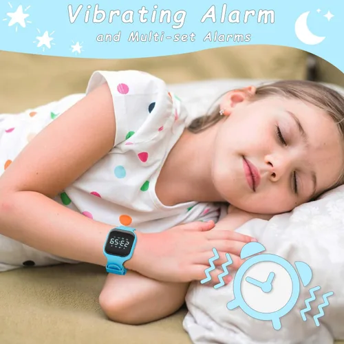 Miniatura 6 de GOLDEN HOUR Relojes deportivos digitales para niños con rastreador de fitness, reloj despertador, cronómetro, sin aplicación, regalos de cumpleaños