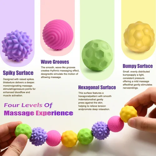 Miniatura 4 de Bolas magnéticas de silicona para adultos y adolescentes, 8 piezas de juguetes sensoriales para aliviar el estrés para autismo, TDAH, ansiedad