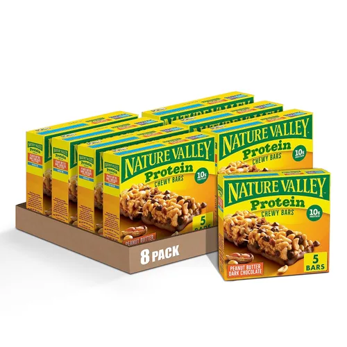 Miniatura 10 de Nature Valley Barras de granola, chocolate amargo con mantequilla de maní, sin gluten, 21.3 oz