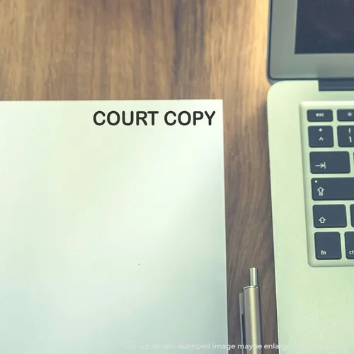 Miniatura 3 de Sello de goma de copia de corte grande, sellos de correo legal para abogados, sello de goma con mango de madera, utiliza almohadilla de entintado