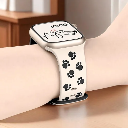 Miniatura 3 de Correa de silicona compatible con correas de Apple Watch de 1.614 in, 1.575 in, 1.654 in (S10/11) 1.496 in para mujer, correas para iWatch SE Series