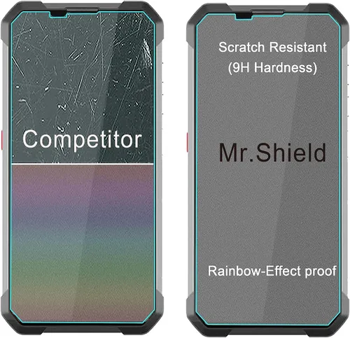 Miniatura 5 de Mr.Shield [Paquete de 3] Protector de pantalla para Unihertz Tank 2/Unihertz Tank [vidrio templado] [vidrio japonés con dureza 9H] Protector
