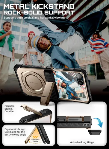 Miniatura 6 de SUPCASE Funda para Samsung Galaxy Z Flip 7 con Soporte y Protector de Pantalla Frontal (Unicorn Beetle Grip), [Compatible con MagSafe]
