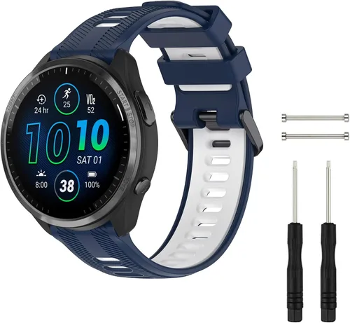 Miniatura 12 de Correa de reloj compatible con Garmin Forerunner 945/Forerunner 935, silicona suave deportiva Garmin 935/Fenix 5/Fenix 5 Plus, repuesto para Garmin