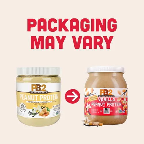 Miniatura 2 de PB2 Performance - Proteína vegana en polvo a base de plantas de maní, 0.71 onzas de proteína completa, sin azúcar añadida, fibra prebiótica, sin