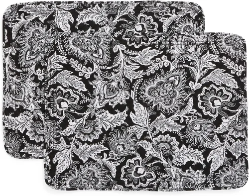 Miniatura 7 de Vera Bradley Juego de 2 manteles individuales reversibles de algodón Java Gold - Algodón reciclado