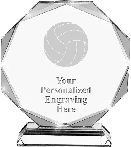 Miniatura 27 de Premio de cristal personalizado de 6.75 pulgadas con grabado - Premios de trofeos personalizados