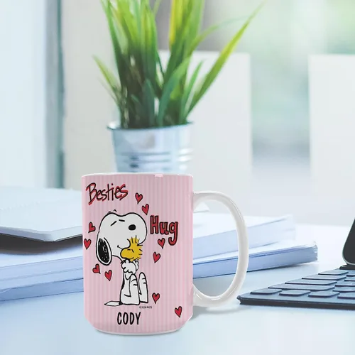 Miniatura 3 de Current Peanuts Best Friend - Taza personalizada para el día de San Valentín, cerámica, capacidad de 15 onzas, bonitas tazas de personajes, añade un
