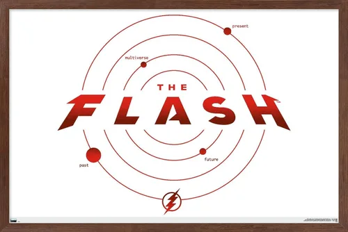 Miniatura 9 de Trends International DC Comics Movie The Flash - Póster de pared de la línea de tiempo Versión con marco dorado