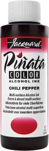 Jacquard Pinata - Tinta de alcohol de color pimiento picante - Tinta profesional y versátil que proporciona resultados saturados y sin ácidos - 4