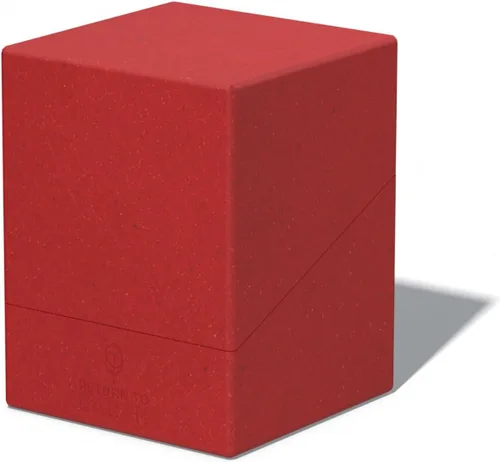 Miniatura 4 de Ultimate Guard RTE Boulder 100+, estuche para 100 tarjetas TCG de doble funda, color rojo, 97% renovable, fabricado en Alemania, almacenamiento