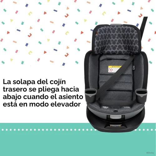 Miniatura 10 de Disney Baby Turn and Go - Asiento convertible todo en uno giratorio de 360 grados, diseño vintage de Mickey Mouse