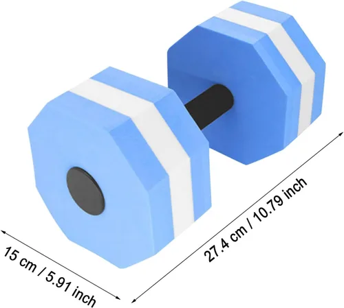 Miniatura 5 de Mancuernas de agua para aeróbic acuático y fitness, equipo de yoga, 1 unidad, cinturón de flotabilidad para esnórquel