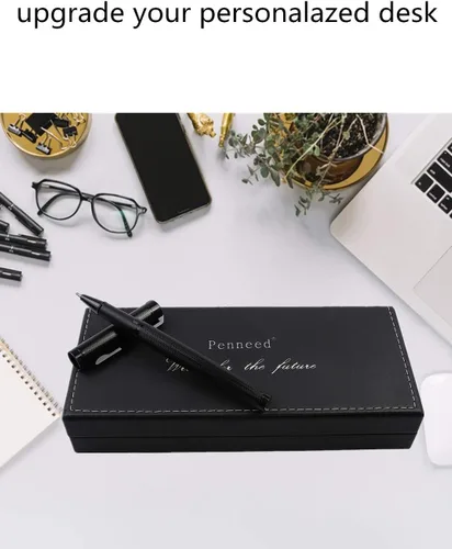 Miniatura 6 de Pemmeed Bolígrafo de Bola de Tinta Líquida para Mujeres Caja de Lujo Bolígrafo de Gel Tinta Negra Bolígrafo Elegante Recargable para Oficina