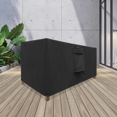 Miniatura 2 de Funda resistente para muebles de exterior, fundas cuadradas y rectangulares impermeables con rejillas de ventilación de aire, para otomanas, mesas