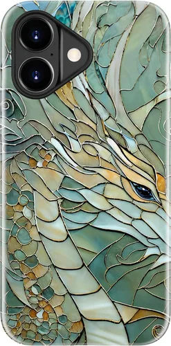 Miniatura 96 de LUHOURI Funda para iPhone 12 Mini, compatible con carga inalámbrica, doble capa, interior de silicona suave + carcasa exterior dura, bonito diseño