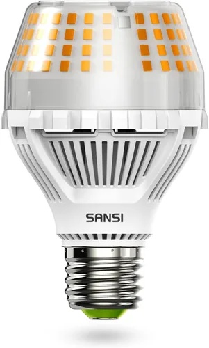 Bombilla LED SANSI, equivalente a 200 W, A19, 3000 lúmenes, 3000 K, blanco cálido suave, E26, bombilla LED, intensidad no regulable, con tecnología