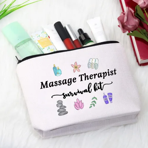 Miniatura 4 de GJTIM Terapia de masaje Regalo de graduación Masaje Terapeuta Kit de supervivencia Bolsa de maquillaje Bolsa de maquillaje, Kit de supervivencia