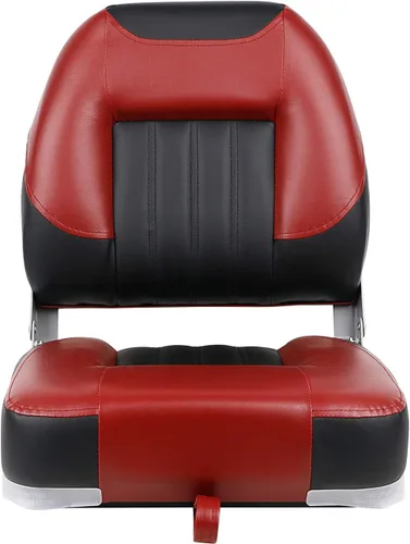 Miniatura 2 de XGEAR Asiento de barco de lujo con respaldo bajo/alto, asiento plegable para barco de pesca