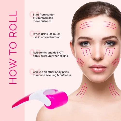 Miniatura 6 de Elizabeth Mott Rodillo de hielo para rostro y ojos, masajeador facial refrescante para reducir la hinchazón, bolsas debajo de los ojos