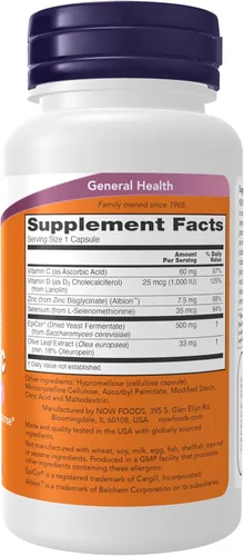 Miniatura 2 de Suplementos NOW, inmune posbiótico, apoyo inmunológico saludable*, 60 cápsulas